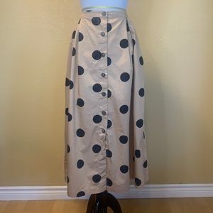 Who What Wear x Target Polka Dot Midi Skirt with POCKETS!